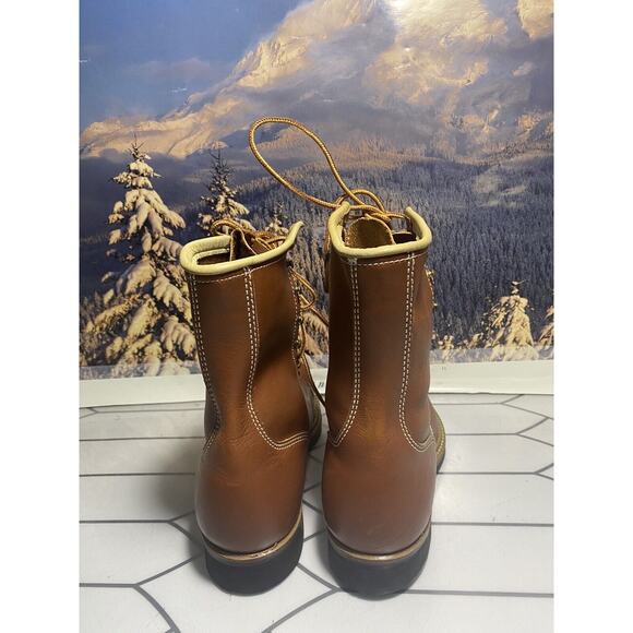 Hy-Test Safety Steel Toe Work Boots Tufgum Size 7 C Brown - Picture 7 of 12